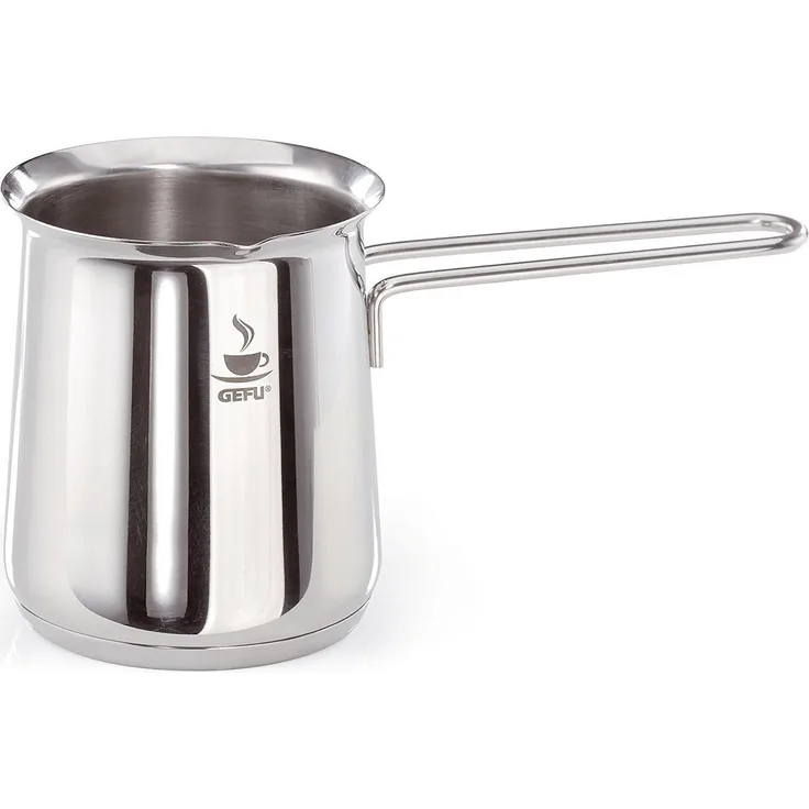 GEFU Aufschäumbecher, Milchaufschäumer, Silber