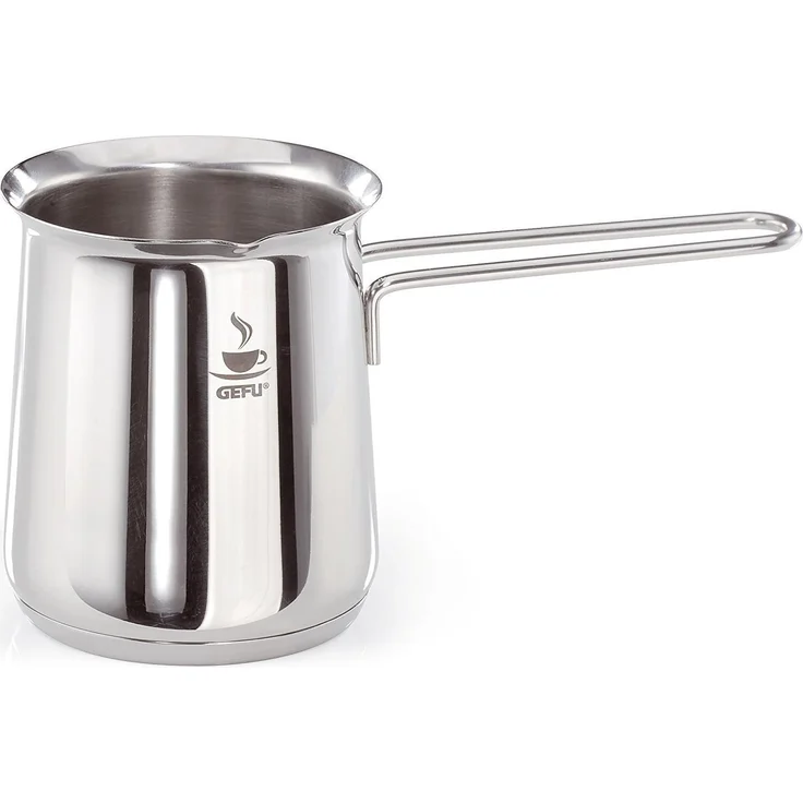 GEFU Aufschäumbecher, Milchaufschäumer, Silber