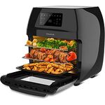 Taurus Air Fry Digital Grill, ölfreie Fritteuse und Backofen, Luftfritteuse, 1700 W, 12 l, programmierbar, 24 Stunden, programmierbar, 24 Stunden, 8 Programme, transparente Tür, leicht zu reinigen.
