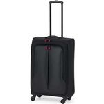 Tchibo Leichtgewicht-Textilkoffer, groß, Schwarz