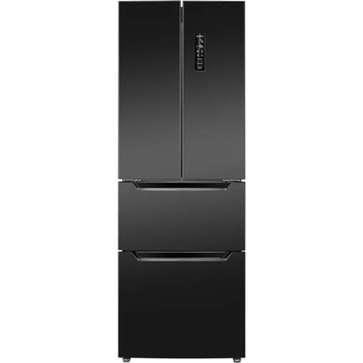 Bomann Kühl-Gefrierkombination 186 cm, No-Frost, MultiAirflow, 320L, schwarz-inox