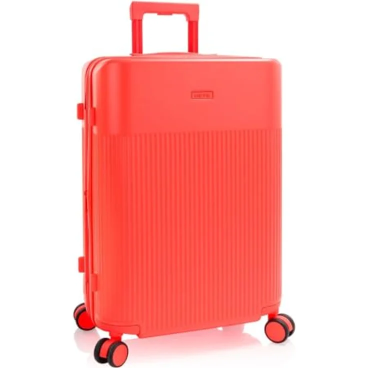 Heys HiLite Kofferset 3-teilig, 4 Rollen mit Dehnfalte, orange, 100% Polycarbonat, 49 cm x 30 cm x 74 cm – Bild 3