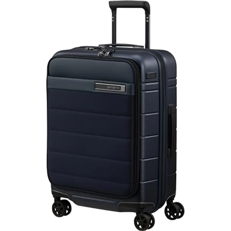Samsonite Neopod Spinner, erweiterbarer Handgepäckkoffer 55 cm, 4-Rad, kratzfeste Oberfläche, Mitternachtsblau – Bild 1