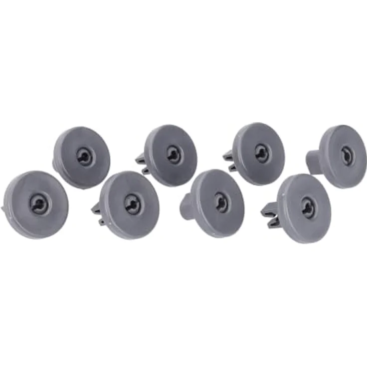 LUTH Premium Profi Parts Unterkorb Rollen Geschirrspüler 8x, grau, kompatibel mit AEG 50286965004, hitzebeständiger Kunststoff – Bild 1