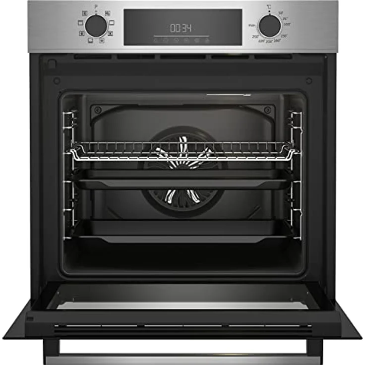 Beko BBIM12300XD, Einbaubackofen mit 72 l Garraum, 2600 W, Heizarten: Heißluft, Ober- und Unterhitze, Grill, Edelstahl, Energieeffizienzklasse A – Bild 4