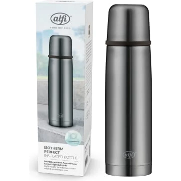 alfi Thermosflasche, Edelstahl, Cool Grey, 0,5 Liter – Bild 2