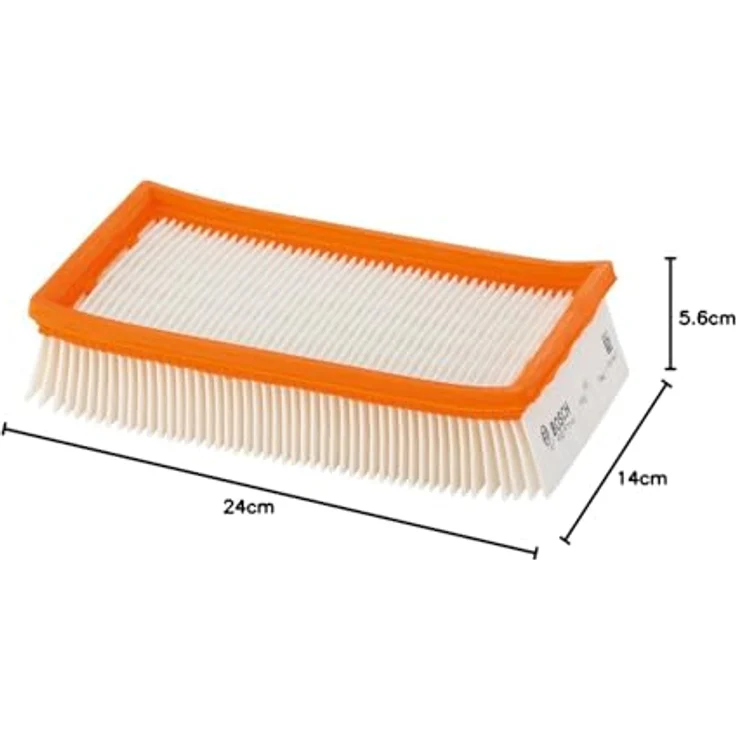 Bosch Professional Flachfaltenfilter, Zellulose, 6150 cm², 240 x 140 x 56 mm, 2607432033 – Bild 6