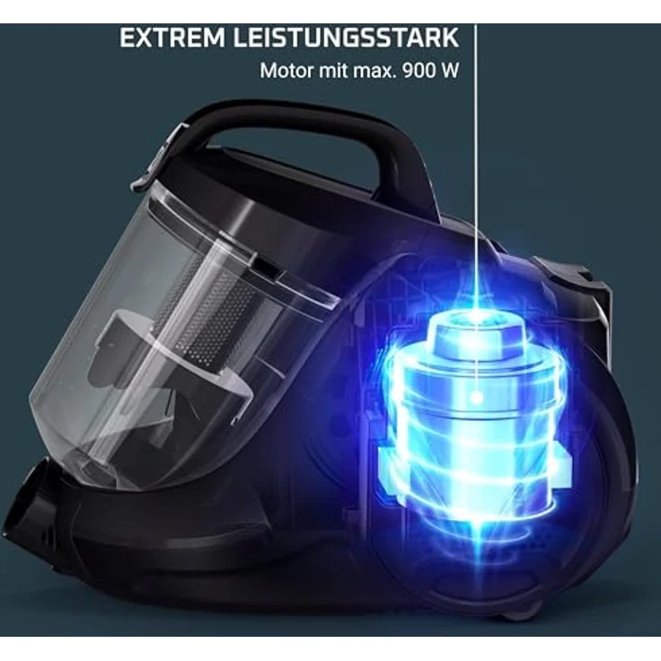 Rowenta Swift Power Cyclonic RO2913EA Staubsauger ohne Beutel, Regal & Lava, 750 W, 77 decibeles – Bild 4