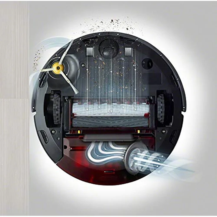 iRobot Roomba 960 Saugroboter mit starker Saugkraft, 2 Multibodenbürsten, Navigation für mehrere Räume, lädt sich auf und setzt Reinigung fort, Ideal für Tierhaare, App-Steuerung,Dirt Detect – Bild 3