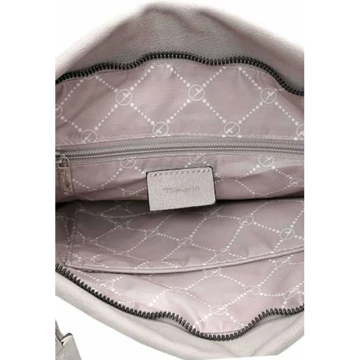 Tamaris Handtasche Nele, Echtleder-Optik, grau, mit Reißverschluss und längenverstellbarem Umhängeriemen – Bild 4