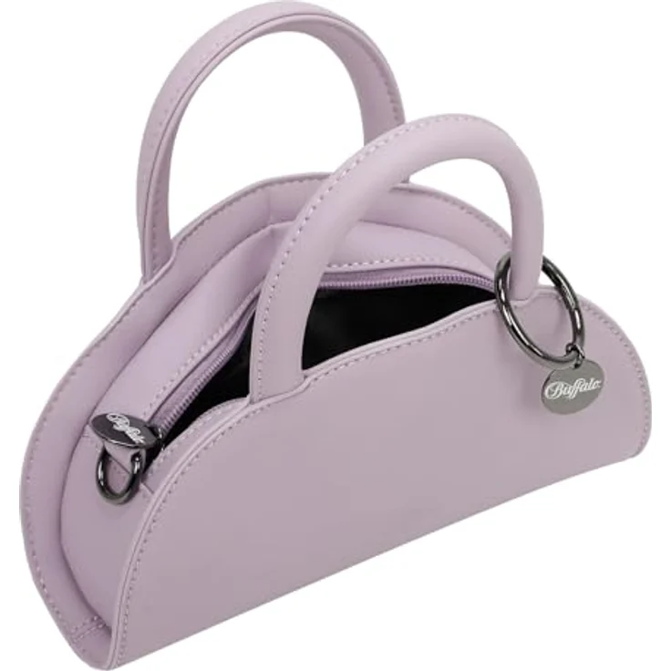 Buffalo Bowl Handtasche 23 cm, stilvolle Umhängetasche mit verstellbarem Riemen, violett – Bild 5