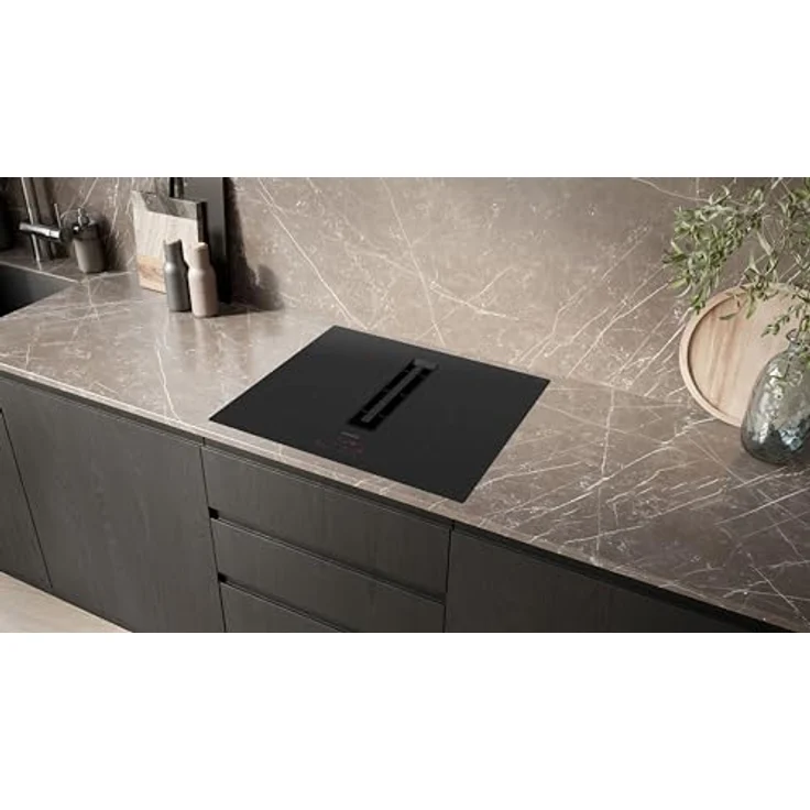 Siemens ED611BS16E iQ300, Kochfeld mit Dunstabzug (Induktion), 60 cm, Rahmenlos aufliegend, Schwarz, flächenbündig, touchControl, powerBoost – Erhöhe die Power einzelner Induktionszonen – Bild 3