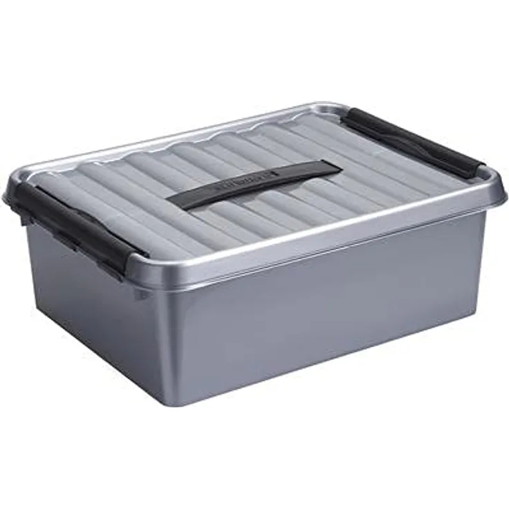 SUNWARE Q-Line Box 12 Liter - 400 x 300 x 140mm lebensmittelecht - Silber/schwarz