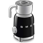 Smeg MFF01BLEU Milchaufschäumer, 500W, Induktion, 0,6L Fassungsvermögen, schwarz
