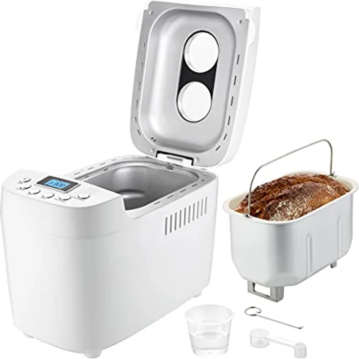 Unold 68520 Backmeister Big White Brotbackautomat, 850W, 15 Backprogramme, 3 Bräunungsgrade, Kunststoff, weiß – Bild 5