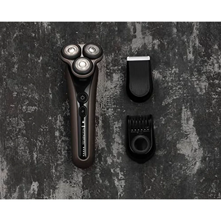 Remington Elektrischer Rasierer Herren X9 [Nass-&Trocken-Rassierapparat] 360°PivotBall Drehgelenk (flexible Scherköpfe,Detailtrimmer,PowerSense,Akkubetrieb,USB Ladefunktion) Rotationsrasierer XR1790 – Bild 3