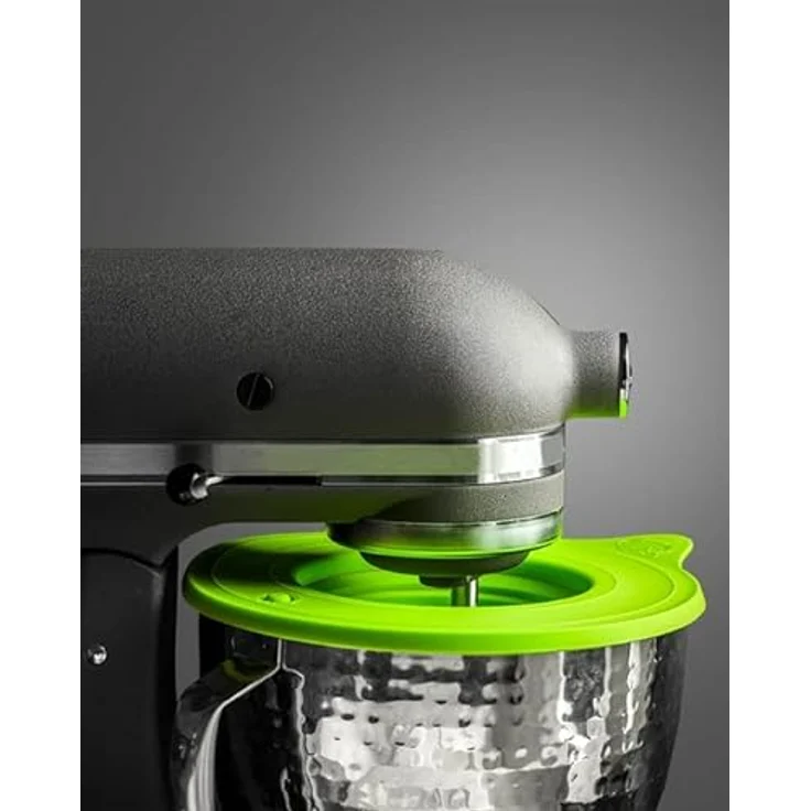 Frischhaltedeckel Überzieher Rührschüssel Silikon Deckel spülmaschinenfest | Zubehör Kompatibel mit KitchenAid* Rührschüsseldeckel mit Airlock-Ventil für 3l 4,3l 4,8l Schüssel Kochen Backen – Bild 2