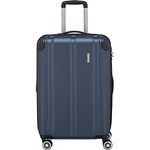 travelite 4-Rad Koffer M mit TSA Schloss + Dehnfalte, Gepäck Serie CITY: Robuster Hartschalen Trolley mit kratzfester Oberfläche, 68 cm, 78 Liter (erweiterbar auf 86 L)