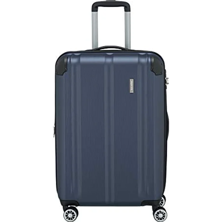 travelite 4-Rad Koffer M mit TSA Schloss + Dehnfalte, Gepäck Serie CITY: Robuster Hartschalen Trolley mit kratzfester Oberfläche, 68 cm, 78 Liter (erweiterbar auf 86 L) – Bild 1