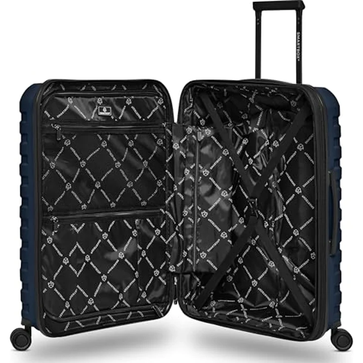 SMARTBOX Hartschalen Check-in Koffer | Mittelgroßer Trolley 45 x 28 x 66 cm von 71 auf 80 Liter erweiterbar | hochwertiges Polypropylen | 4 Doppelrollen & TSA-Schloss | leichte 3,8 kg (Edition 01) – Bild 5