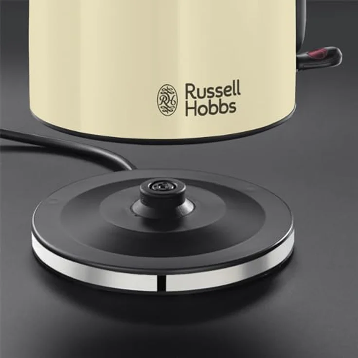 Russell Hobbs Wasserkocher Colours+ Creme, 1,7l, 2400W, Schnellkochfunktion, optimierte Ausgusstülle, herausnehmbarer Kalkfilter, Wasserstandsanzeige, Füllmengenmarkierung, Teekocher 20415-70 – Bild 6