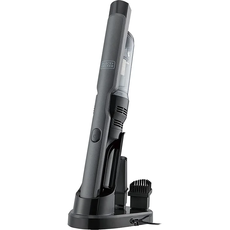 Black & Decker DVC320B21 Akku-Handstaubsauger, kabellos, Digitalmotor, 2 Saugstufen, inkl. Ladestation, Fugendüse & Polsterbürste, titan-schwarz – Bild 2
