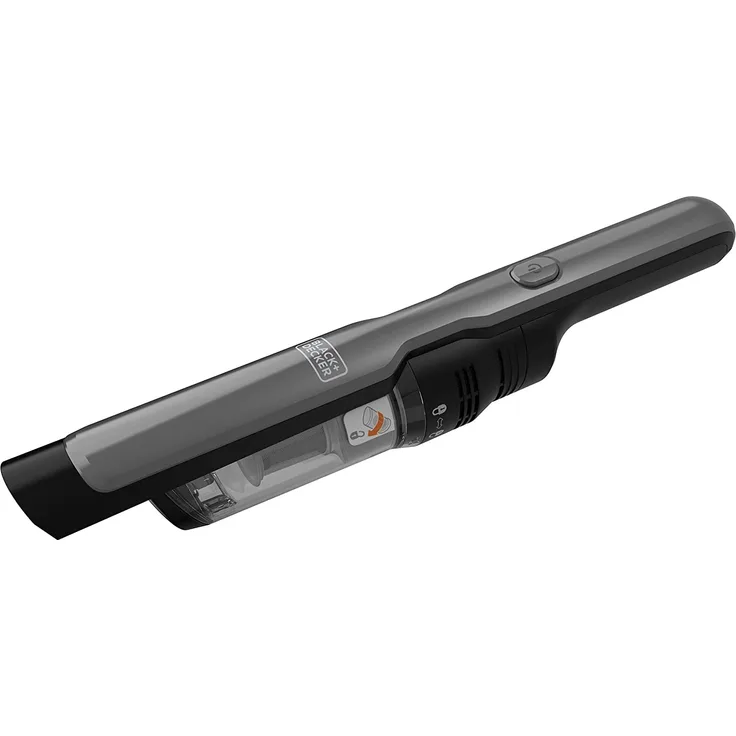 Black & Decker DVC320B21 Akku-Handstaubsauger, kabellos, Digitalmotor, 2 Saugstufen, inkl. Ladestation, Fugendüse & Polsterbürste, titan-schwarz
