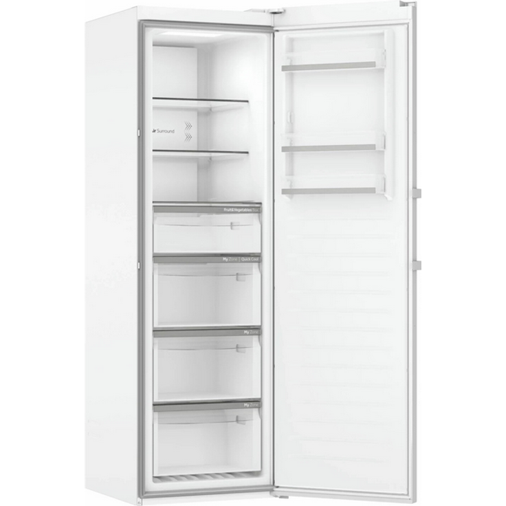 Haier H3R-330WNA Kühlschrank, freistehend, weiß, NoFrost, LED, Breite 59.5 cm, Energieklasse A – Bild 4