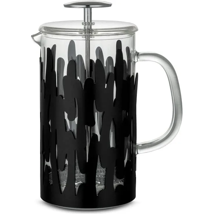 Alessi Barkoffee Pressfilter French Press Edelstahl schwarz