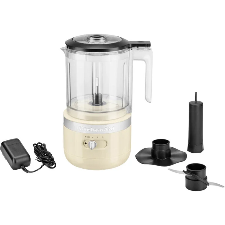 KitchenAid 5KFCB519EAC Cordless Universalzerkleinerer, 1,2 L, 2 Geschwindigkeiten, Momentbetrieb, kabellos, creme, Kunststoff, Serie: 5KFCB519 – Bild 1
