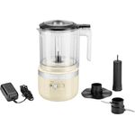 KitchenAid 5KFCB519EAC Cordless Universalzerkleinerer, 1,2 L, 2 Geschwindigkeiten, Momentbetrieb, kabellos, creme, Kunststoff, Serie: 5KFCB519