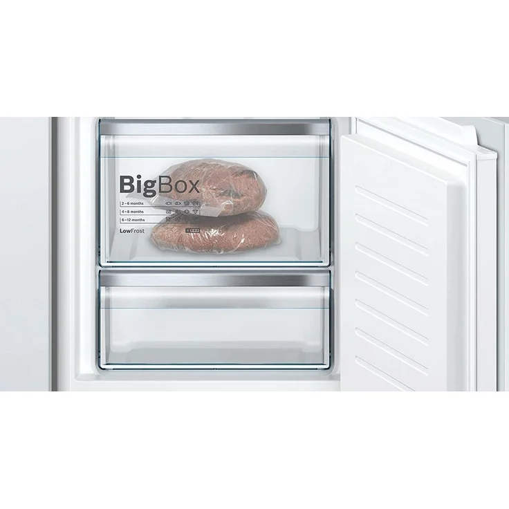 Bosch KIS87AFE0 Serie 6 Kühl-Gefrierkombination mit Gefrierbereich unten, Einbau, weiß, Schnellkühlen und -gefrieren, Breite 55.8 cm, Energieklasse E – Bild 6
