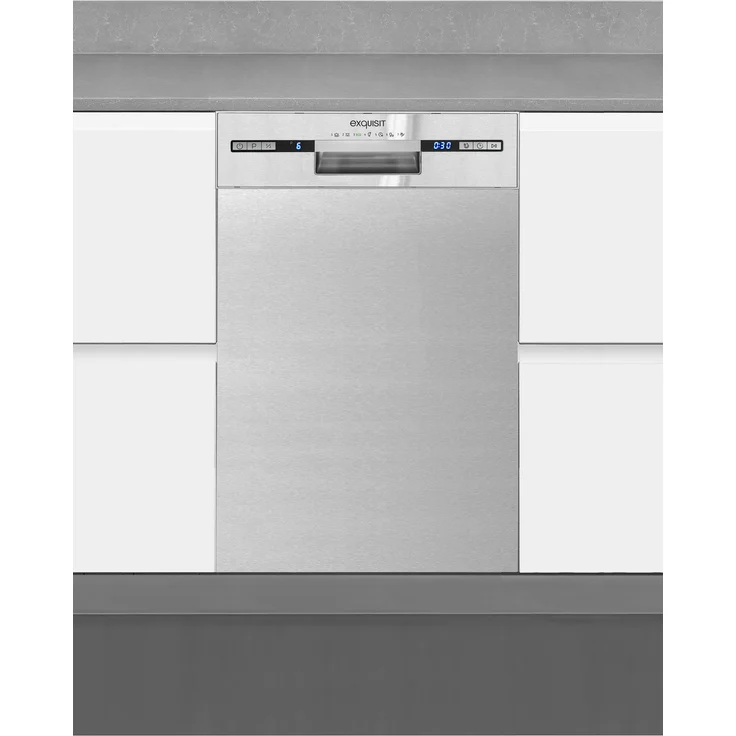 Exquisit EGSP9309-EF-030e inox, Geschirrspüler, E – Bild 3