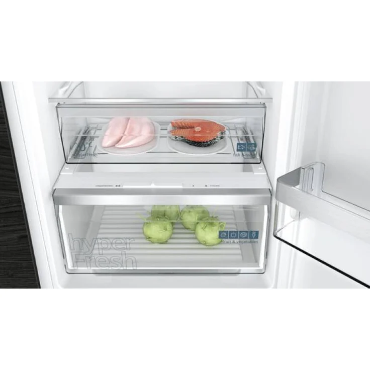 Siemens KI86NVSE0 Kühl-Gefrierkombination, Einbau, weiß, NoFrost, Schnellgefrieren, Breite 54.1 cm, Energieklasse E – Bild 3