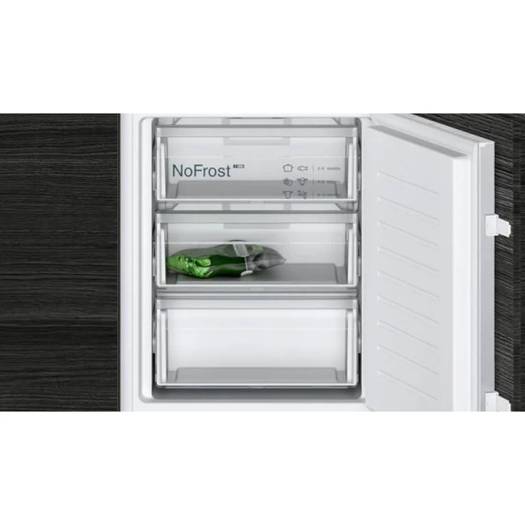 Siemens KI86NVSE0 Kühl-Gefrierkombination, Einbau, weiß, NoFrost, Schnellgefrieren, Breite 54.1 cm, Energieklasse E – Bild 4