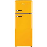 Amica KGC 15633 Y Kühl-Gefrierkombination, freistehend, gelb, LED, Abtauautomatik, Lagerzeit bei Störung 12 h, Breite 55 cm