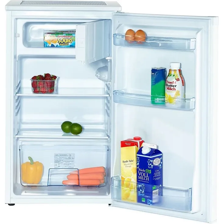 Amica KS 15195 W Kühlschrank, freistehend, weiß, Breite 48 cm, Energieklasse F