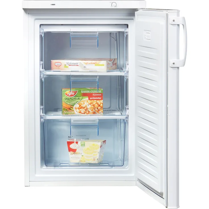 Amica GS 15198 W, Gefrierschrank, freistehend, weiß, Breite 55 cm, Energieklasse E