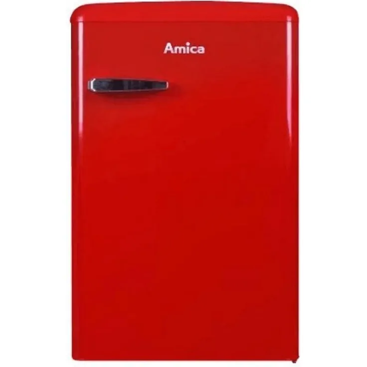 Amica KS15610R VT 862 AR WID Kühlschrank, freistehend, rot, Breite 55 cm, Energieklasse E
