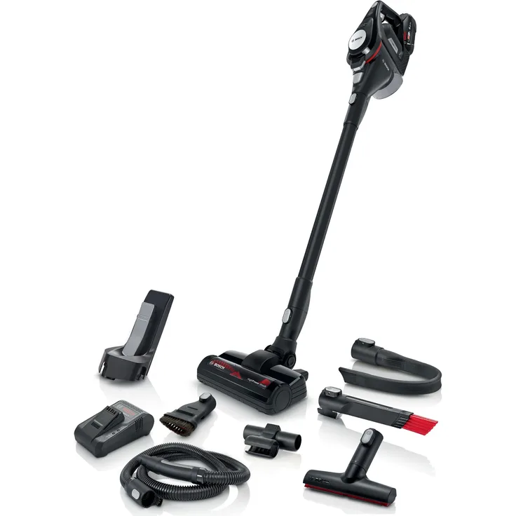 Bosch BSS825CARP Unlimited Gen2 Serie 8 Handstaubsauger, 45 min Akkubetrieb, Akkuwechsel-Option, schwarz