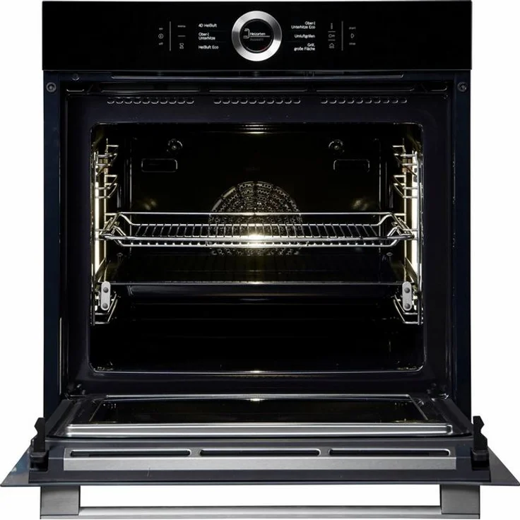 Bosch HNG6764B6 Backofen, Einbaugerät, Energieeffizienzklasse A, elektrisch, Volumen 67 l, Breite 59,5 cm, groß (ab 65 l), Pyrolytische Selbstreinigung, Mikrowellen- und Dampffunktion, schwarz – Bild 4