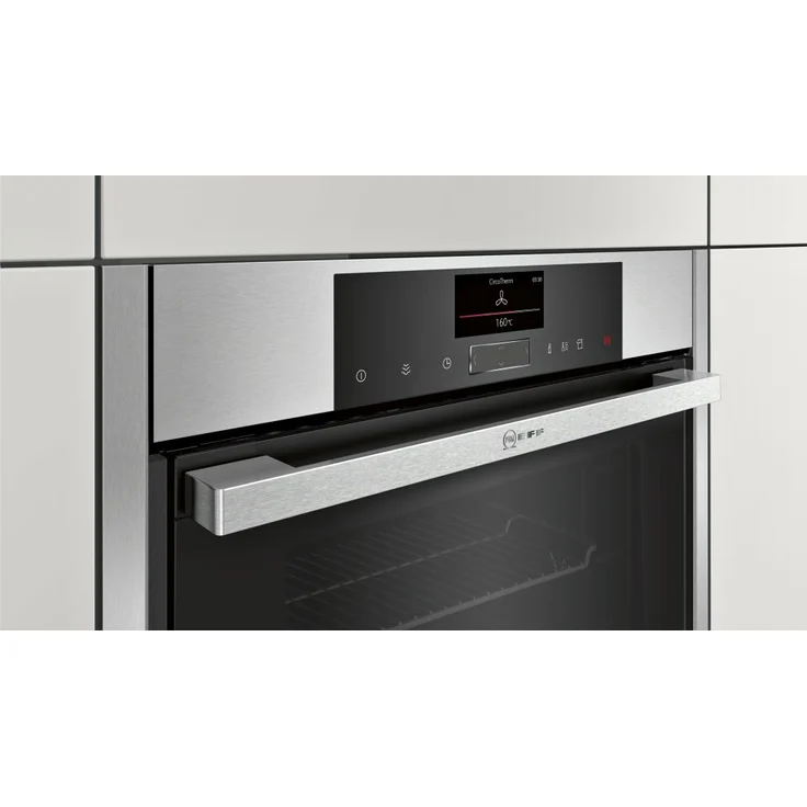 Neff BFS 4522 N, Backofen, Energieeffizienzklasse A+, Einbau, elektrisch, Volumen 71 l, Breite 66 cm, katalytische Selbstreinigung, FullSteam, Slide&Hide, Heißluftsystem, edelstahl – Bild 6