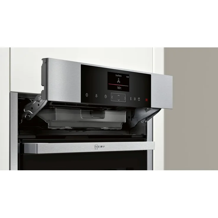 Neff BFS 4522 N, Backofen, Energieeffizienzklasse A+, Einbau, elektrisch, Volumen 71 l, Breite 66 cm, katalytische Selbstreinigung, FullSteam, Slide&Hide, Heißluftsystem, edelstahl – Bild 4
