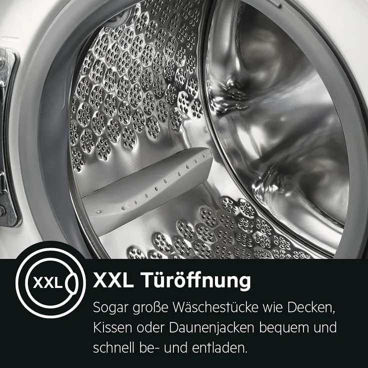 AEG Serie 8000 LAVAMAT L8FE74485, Frontlader-Waschmaschine, B, Fassungsvermögen 8 kg, Standgerät, Breite 60 cm, Startzeitvorwahl, Restlaufzeitanzeige – Bild 8