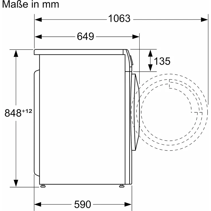 Bosch WNA13470, Waschtrockner, Energieeffizienzklasse E, Standgerät, Breite 60 cm, Geräuschemissionsklasse A, Invertermotor, EcoSilence Drive – Bild 3
