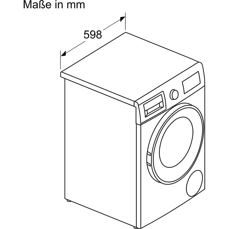 Bosch WNA13470, Waschtrockner, Energieeffizienzklasse E, Standgerät, Breite 60 cm, Geräuschemissionsklasse A, Invertermotor, EcoSilence Drive – Bild 4
