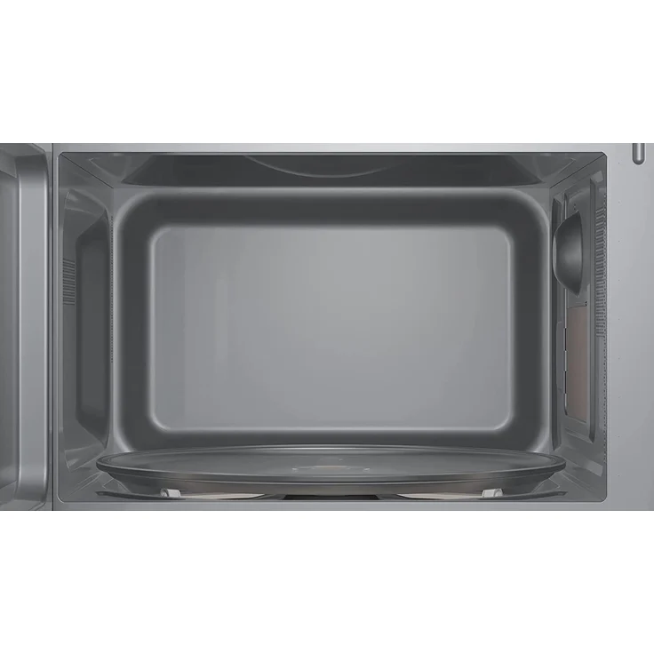 Bosch FFL023MS2 Mikrowelle, Standgerät, 800 Watt, 20 Liter Garrau, mit Auftaufunktion, Display, Drehteller, Sichtfenster, grau, schwarz, lackiert – Bild 4