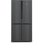 Siemens KF96NAXEA Side-by-Side-Kühlschrank, freistehend, schwarz, NoFrost, 0-Grad-Zone, Schnellkühlen und -gefrieren, Breite 91 cm