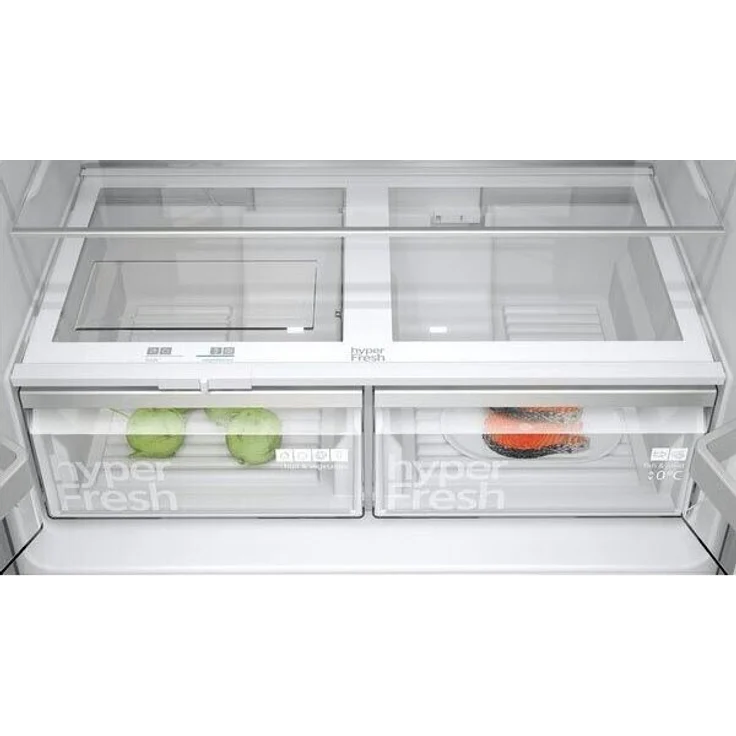 Siemens KF96NAXEA Side-by-Side-Kühlschrank, freistehend, schwarz, NoFrost, 0-Grad-Zone, Schnellkühlen und -gefrieren, Breite 91 cm – Bild 4