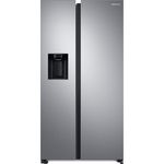 Samsung RS6GA854CSL-EG Side-by-Side-Kühlschrank, freistehend, Edelstahl-Look, Eiswürfelspender, Wassertank, LED, Breite 91.2 cm, Energieklasse C